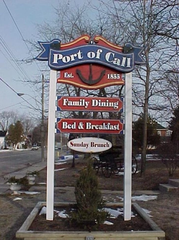 Fully customized carved outdoor sign