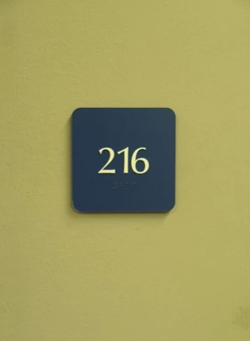 ADA and Wayfinding office identification sign