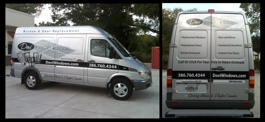 Commercial Vehicle with installed graphics